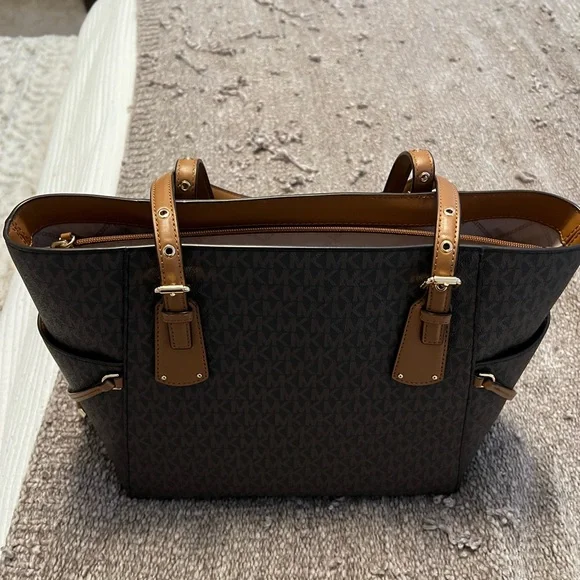 Michael Kors Dark Brown and Tan Tote - Picture 5 of 5